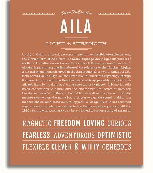 Frame Options | Terra Cotta | No Frame