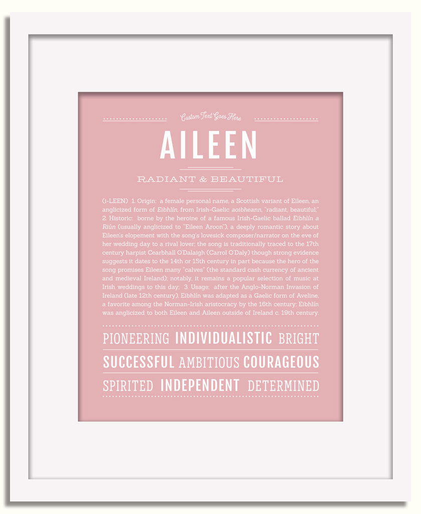 Frame Options | Dusty Rose | White Frame, Matted