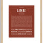 Aimee | Name Art Print