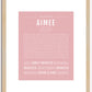 Aimee | Name Art Print