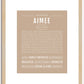 Aimee | Name Art Print