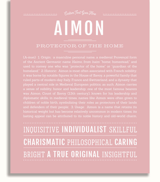 Frame Options | Dusty Rose | No Frame