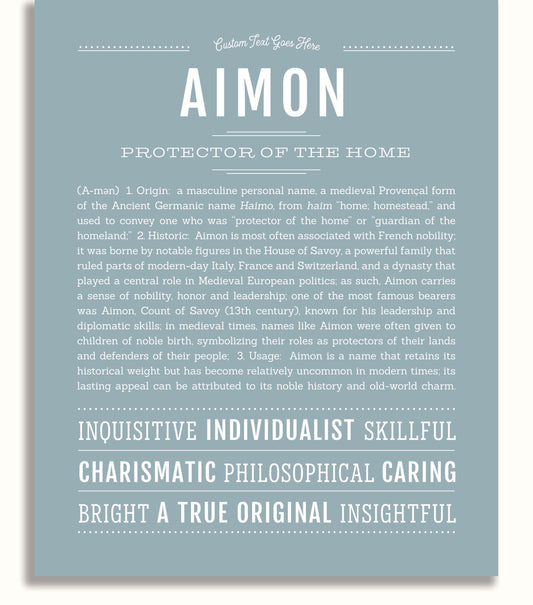 Frame Options | Powder Blue | No Frame