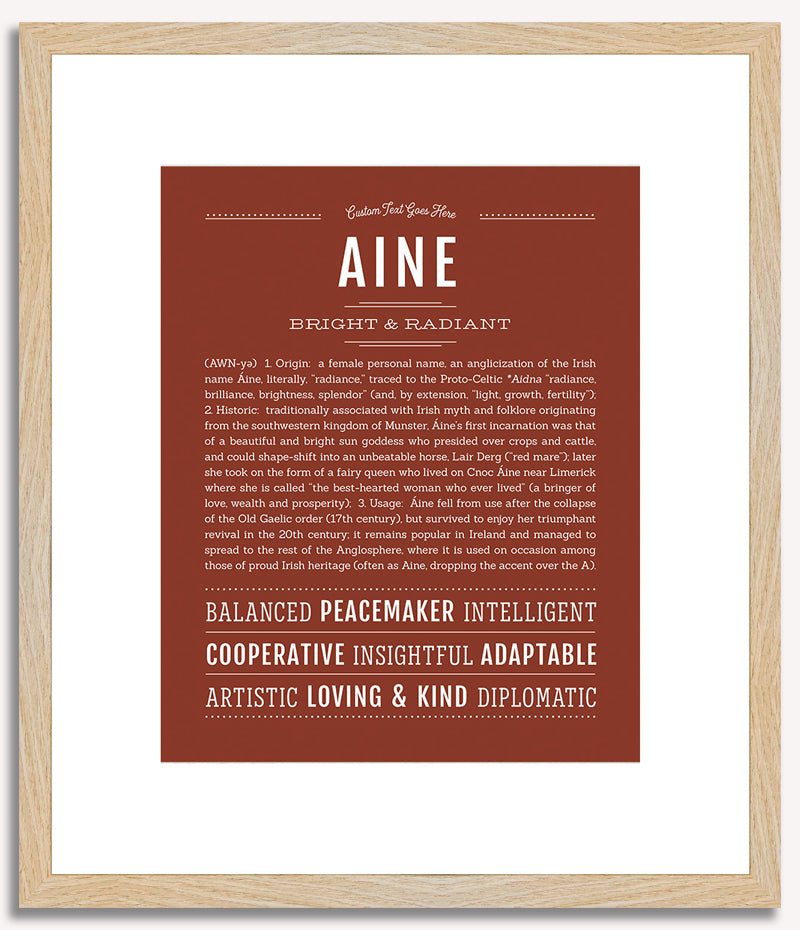 Aine | Name Art Print