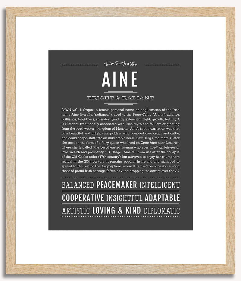 Aine | Name Art Print