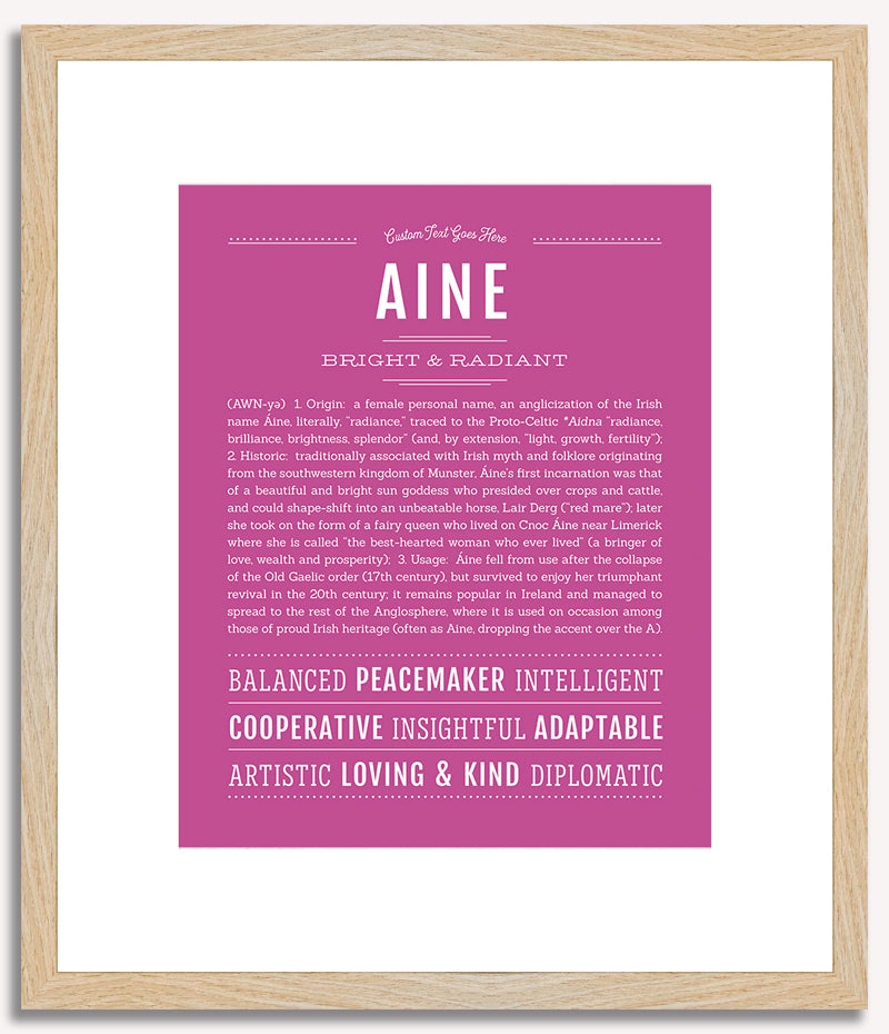 Aine | Name Art Print