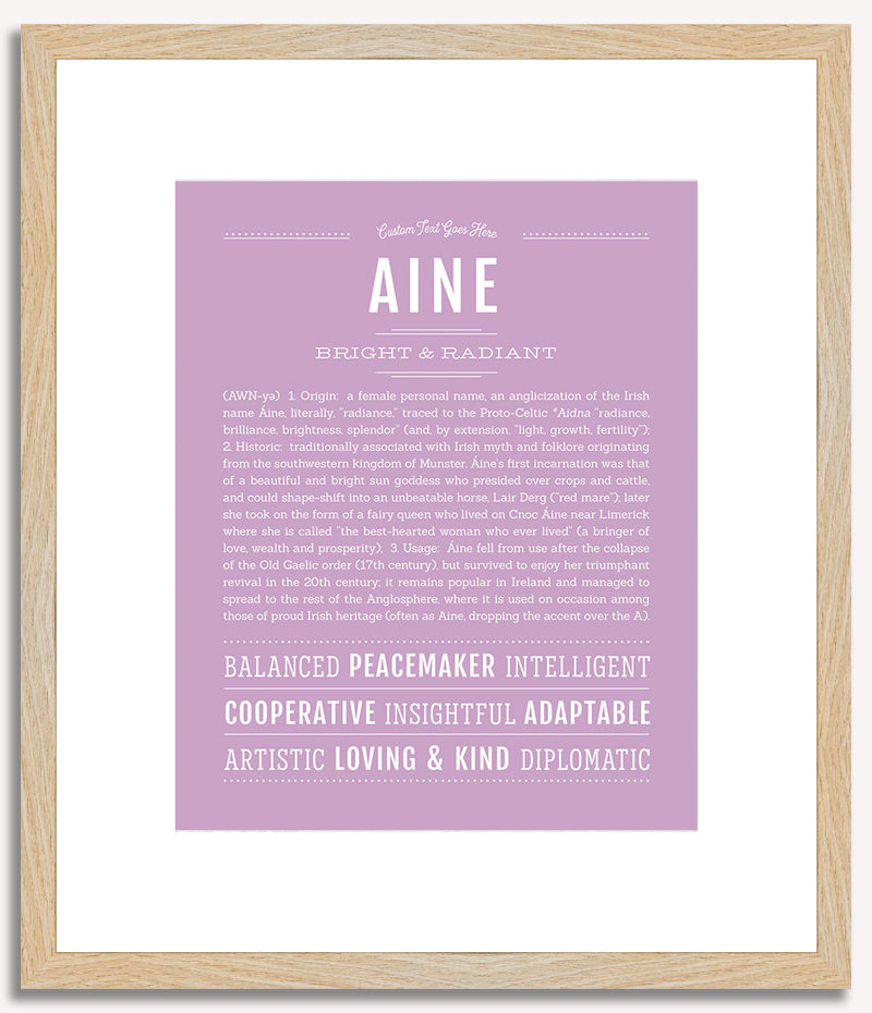 Aine | Name Art Print