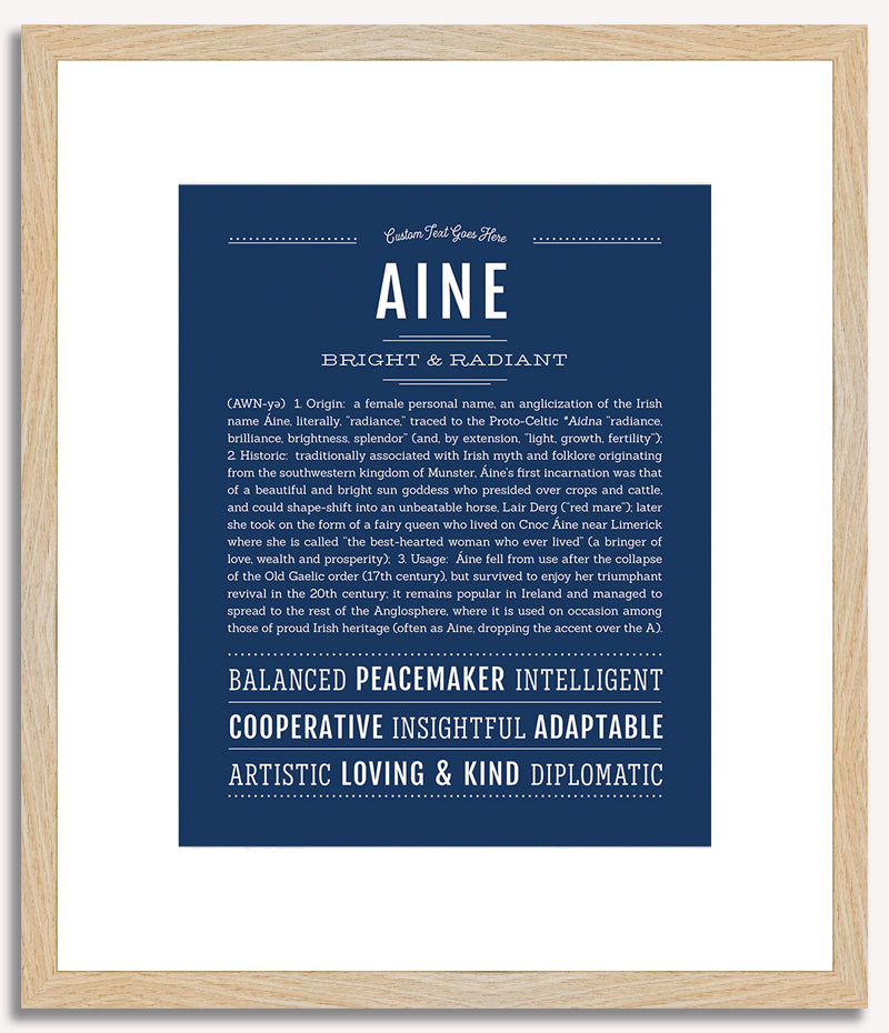 Aine | Name Art Print