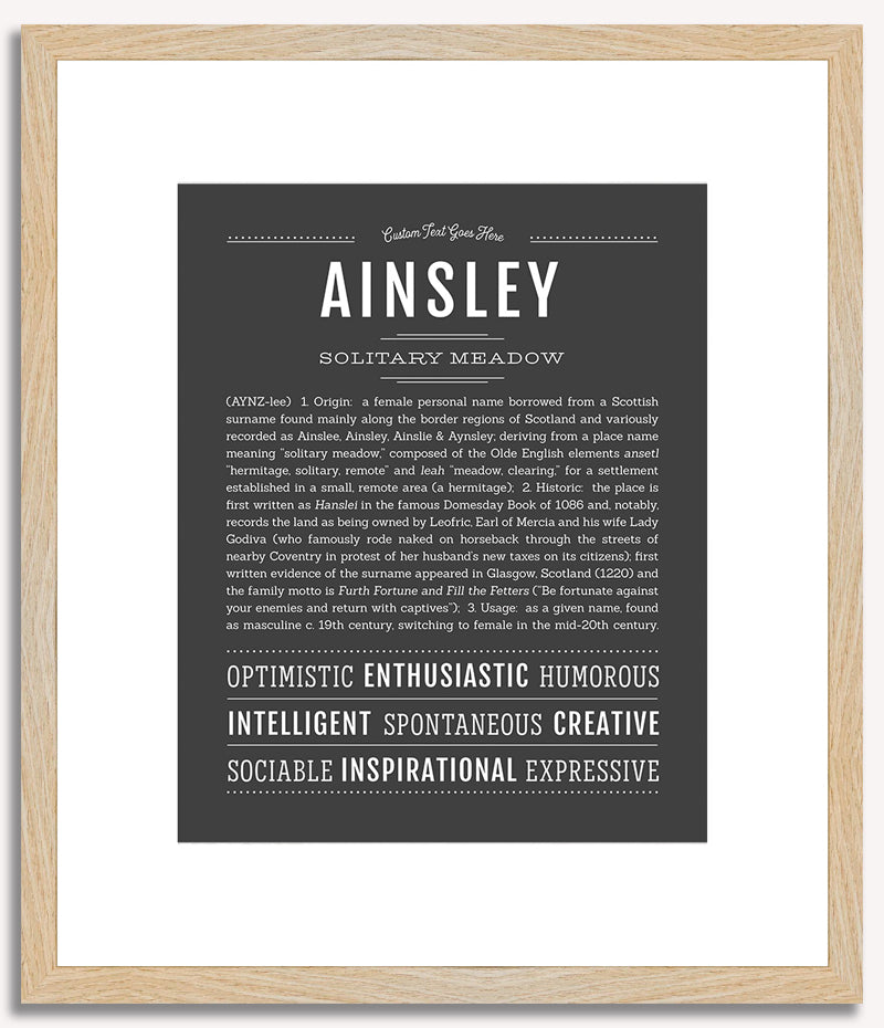 Ainsley | Name Art Print