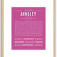 Ainsley | Name Art Print