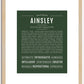 Ainsley | Name Art Print