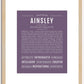 Ainsley | Name Art Print