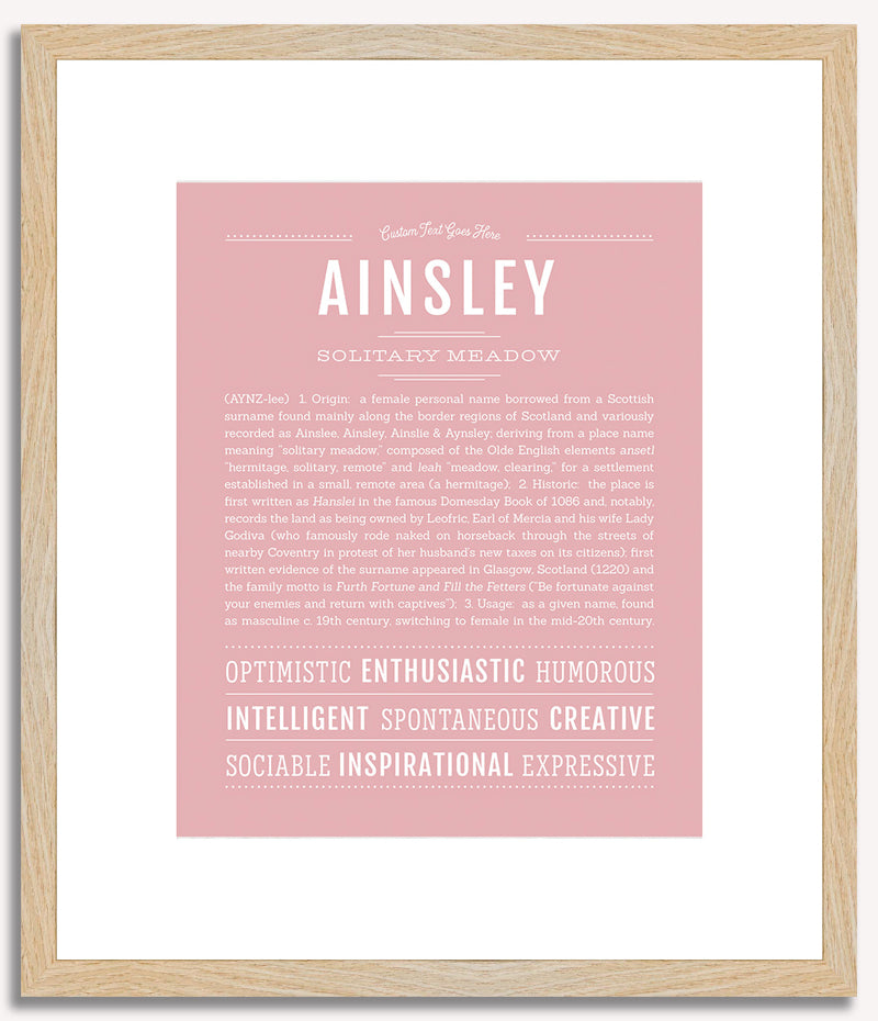 Ainsley | Name Art Print