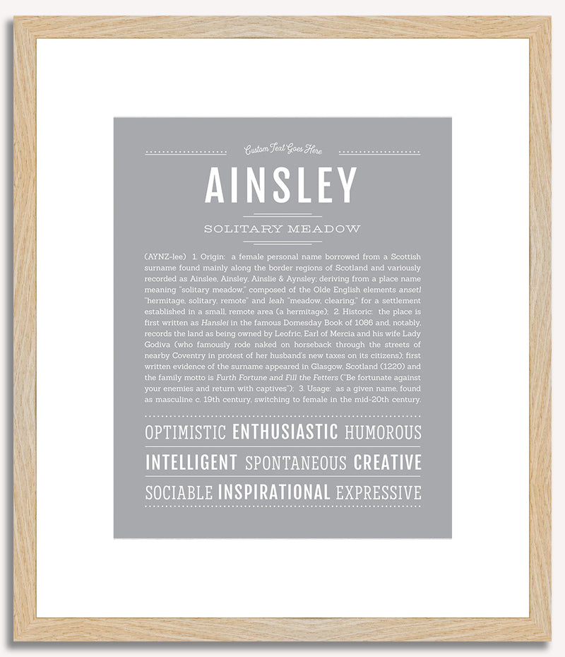 Ainsley | Name Art Print