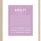 Ainsley | Name Art Print