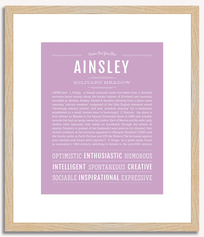 Ainsley | Name Art Print