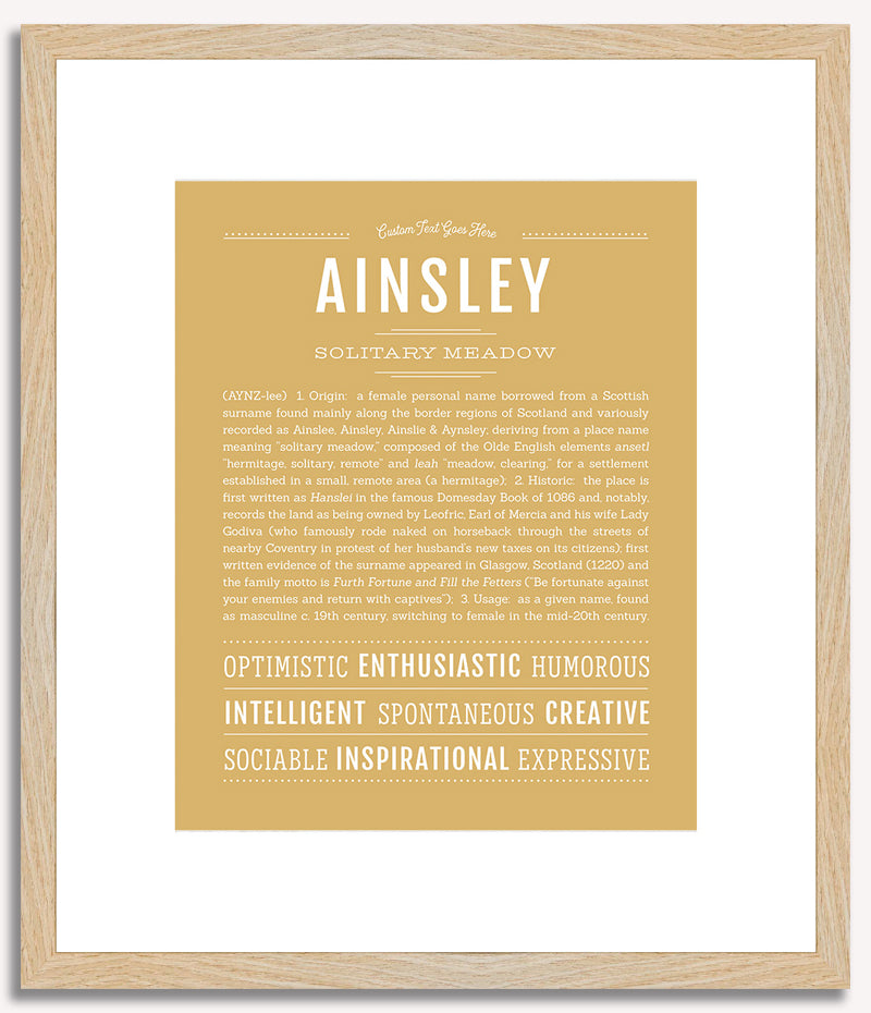 Ainsley | Name Art Print