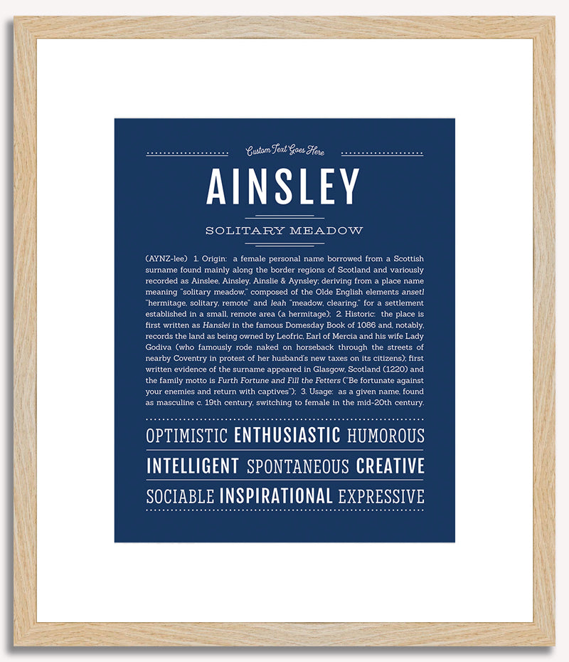 Ainsley | Name Art Print