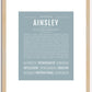 Ainsley | Name Art Print