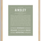 Ainsley | Name Art Print