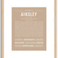 Ainsley | Name Art Print