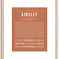 Ainsley | Name Art Print