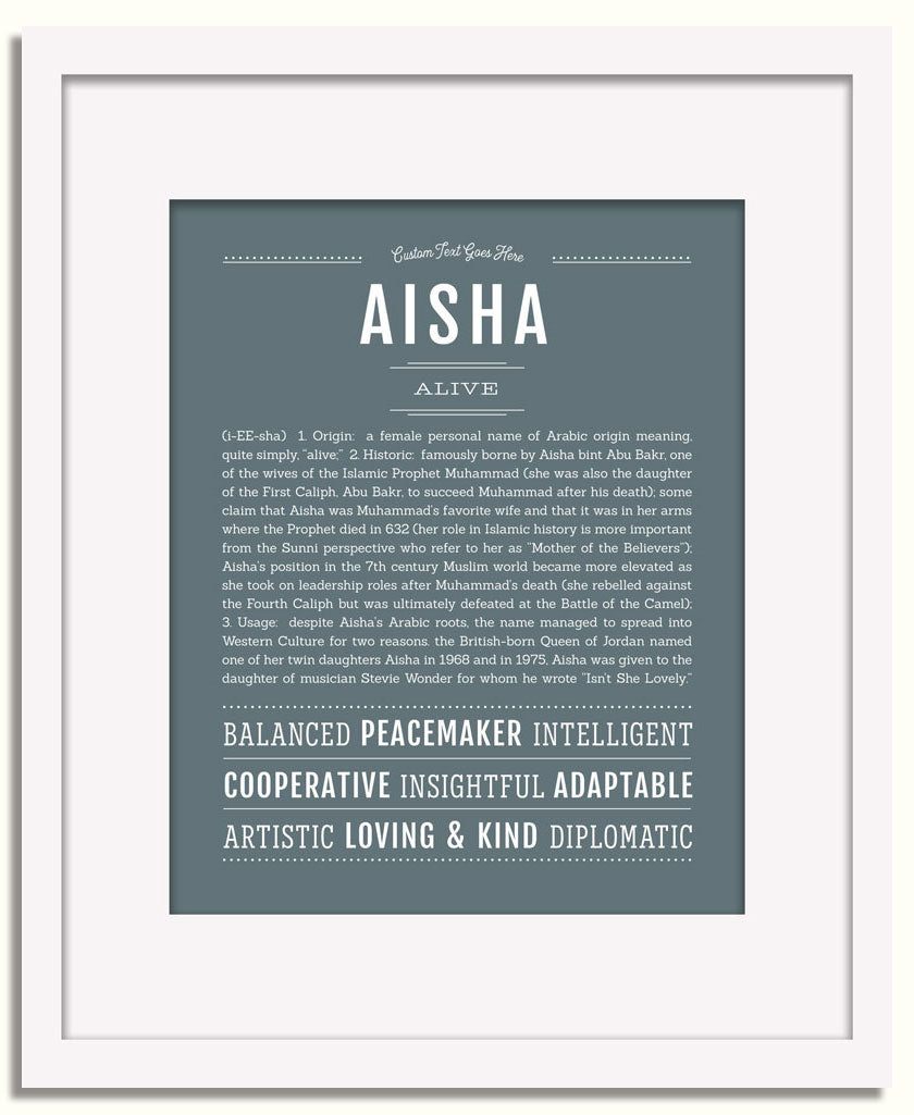 Aisha | Name Art Print