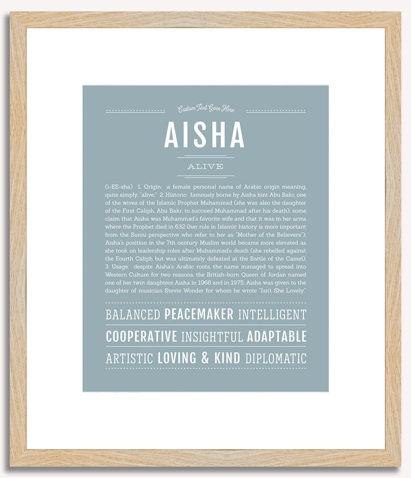 Aisha | Name Art Print