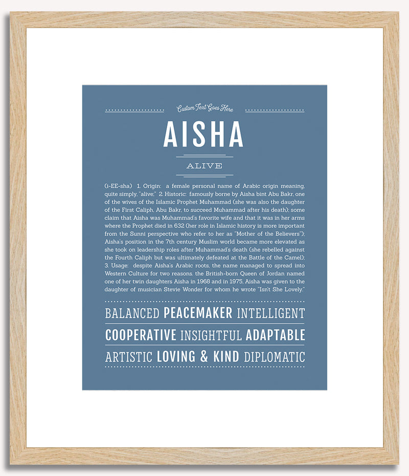 Aisha | Name Art Print