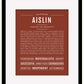 Aislin | Name Art Print
