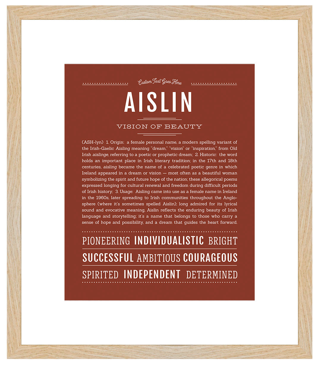 Aislin | Name Art Print