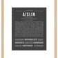 Aislin | Name Art Print