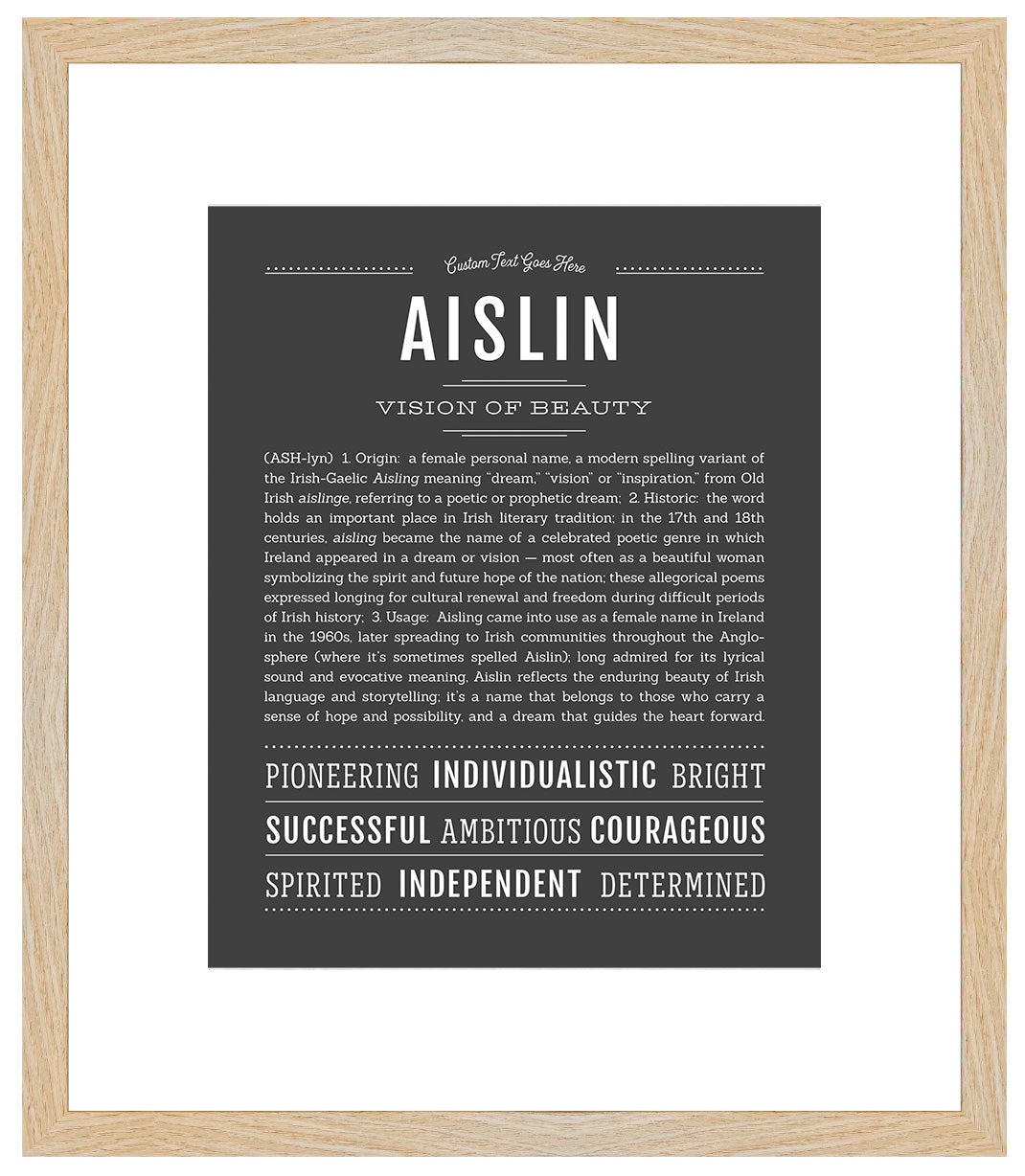 Aislin | Name Art Print
