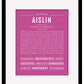 Aislin | Name Art Print