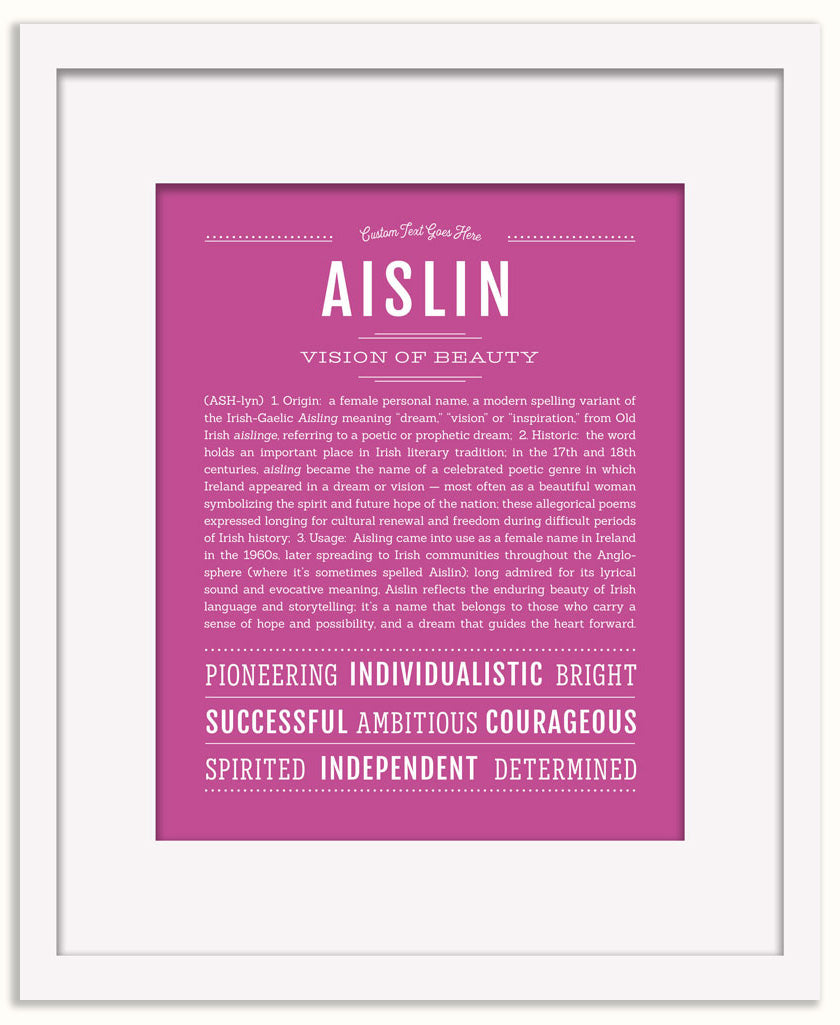 Aislin | Name Art Print