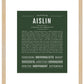 Aislin | Name Art Print
