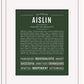 Aislin | Name Art Print