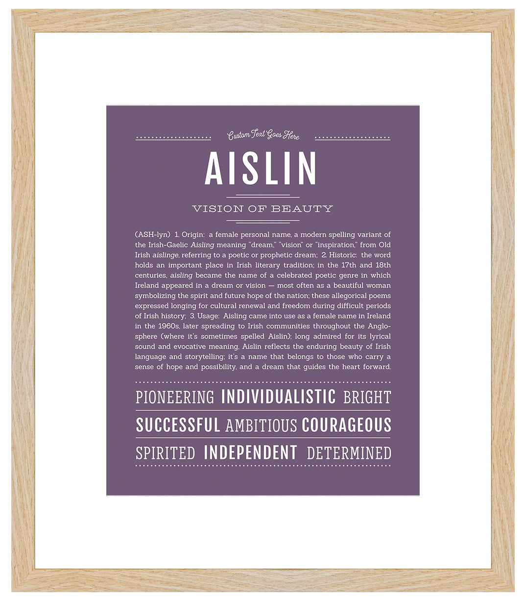 Aislin | Name Art Print