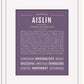 Aislin | Name Art Print