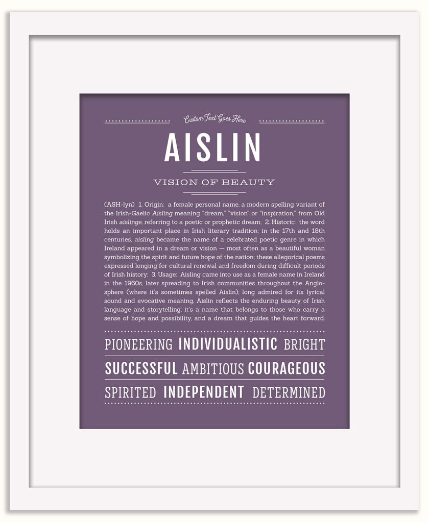Aislin | Name Art Print