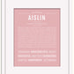 Aislin | Name Art Print