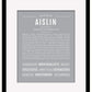 Aislin | Name Art Print