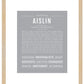 Aislin | Name Art Print