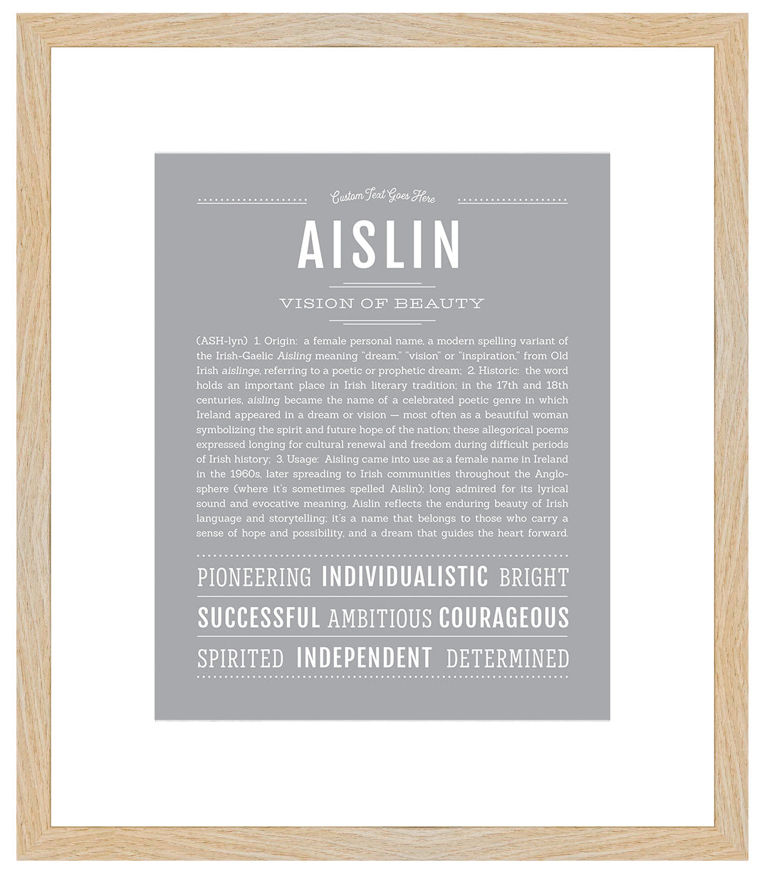 Aislin | Name Art Print