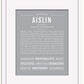 Aislin | Name Art Print