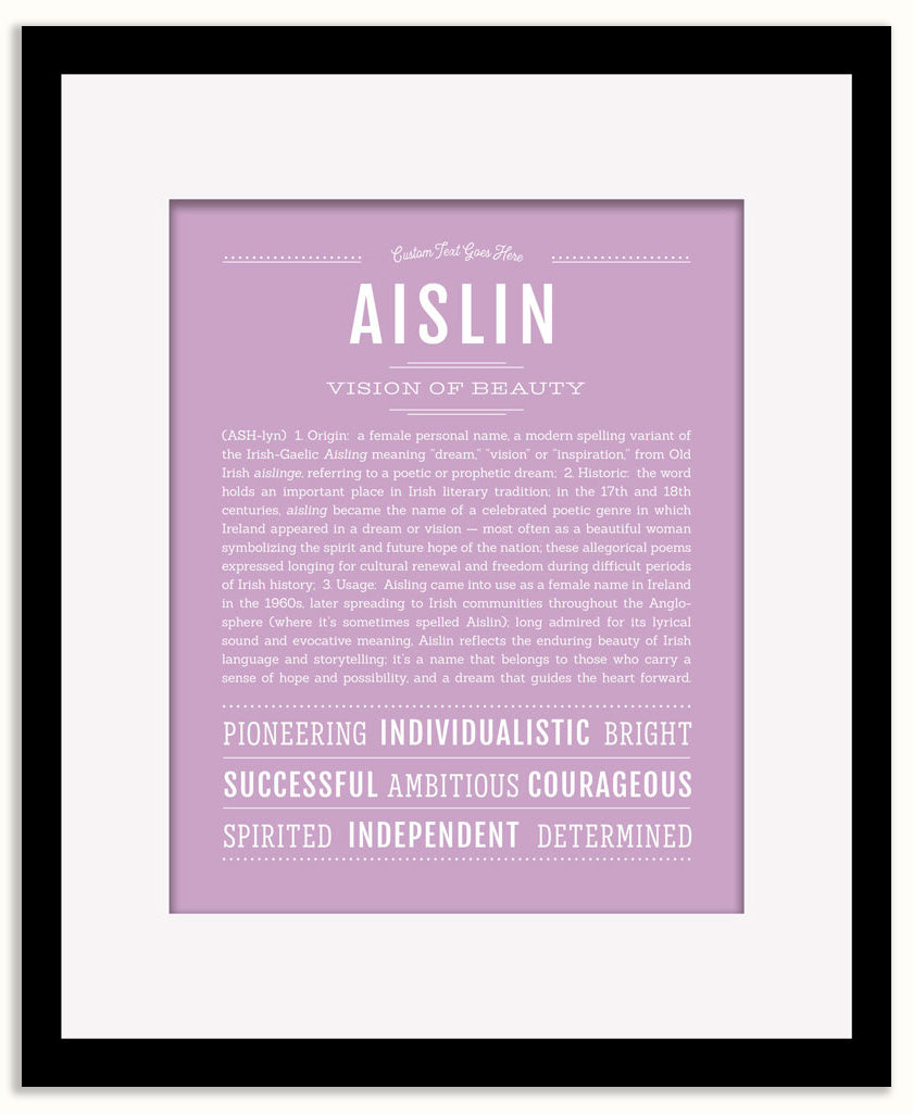 Aislin | Name Art Print