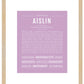 Aislin | Name Art Print
