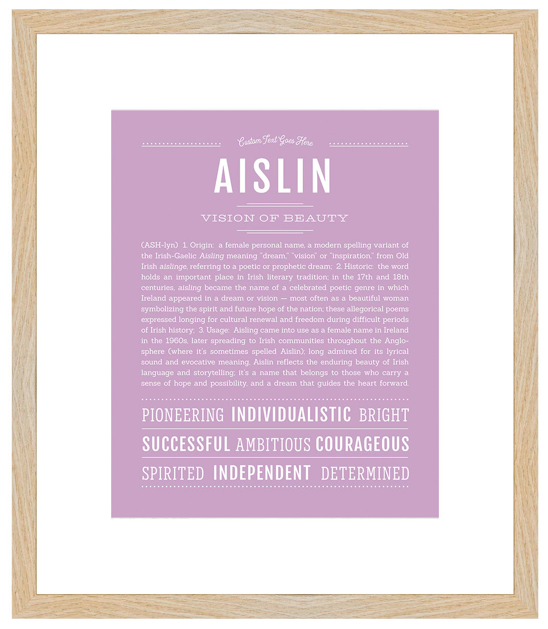 Aislin | Name Art Print