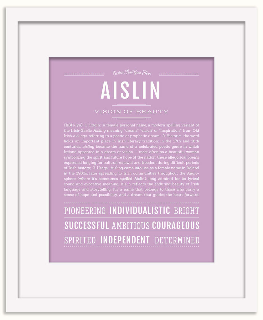 Aislin | Name Art Print