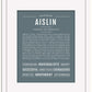 Aislin | Name Art Print